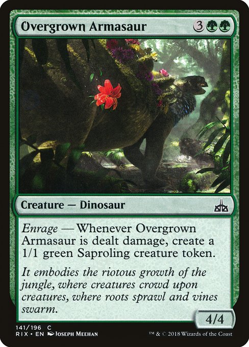 Overgrown Armasaur from Rivals of Ixalan