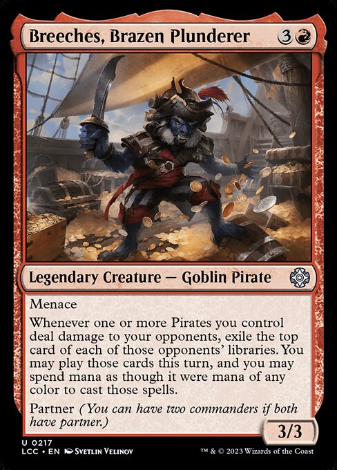 Breeches, Brazen Plunderer from The Lost Caverns of Ixalan Commander