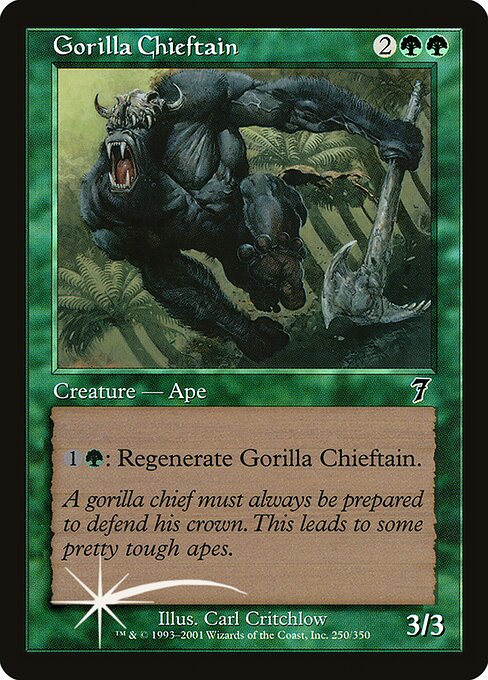 Gorilla Chieftain from Seventh Edition