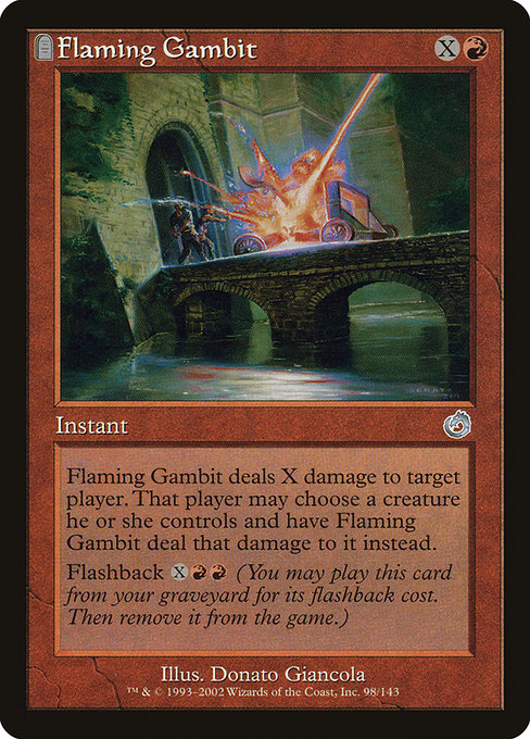 Flaming Gambit highlighted card art
