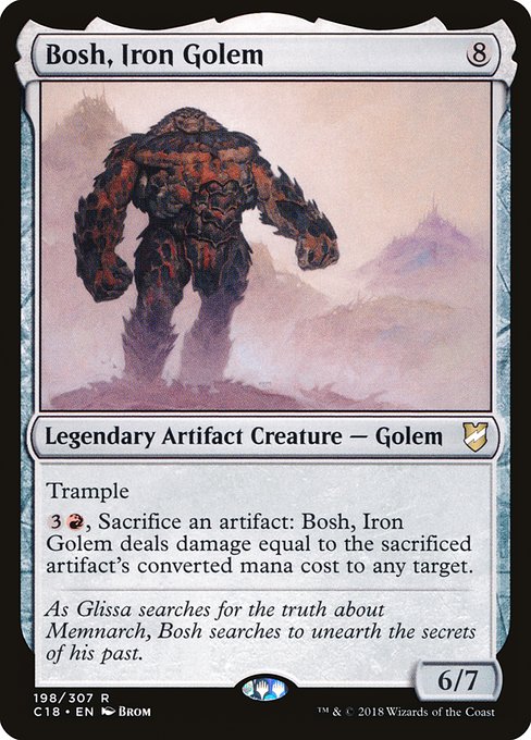 Bosh, Iron Golem from Commander 2018