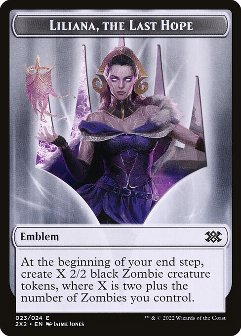 Liliana, the Last Hope Emblem highlighted card art