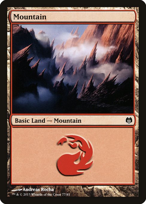 Mountain from Duel Decks: Heroes vs. Monsters