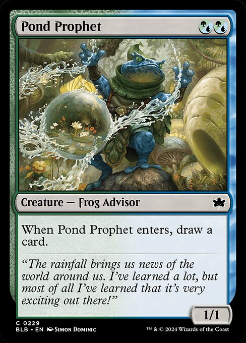 Pond Prophet highlighted card art