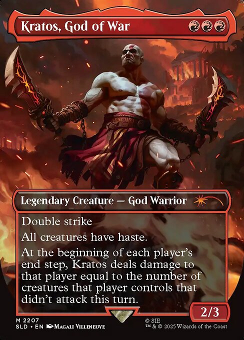 Kratos, God of War highlighted card art