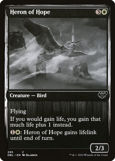 Heron of Hope highlighted card art