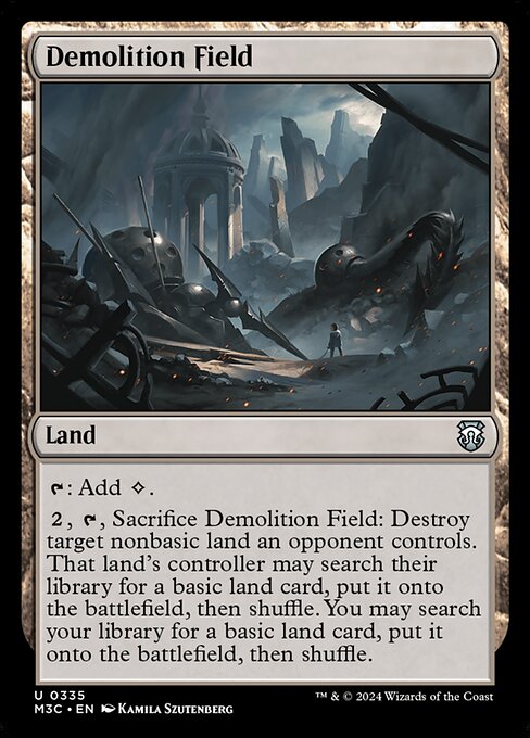 Demolition Field from Modern Horizons 3 Commander