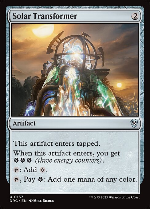 Solar Transformer highlighted card art
