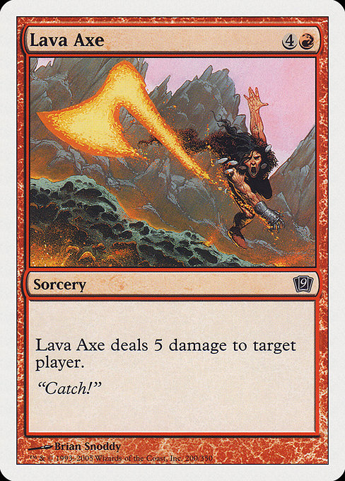 Lava Axe from Ninth Edition