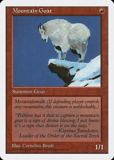 Mountain Goat from Fifth Edition