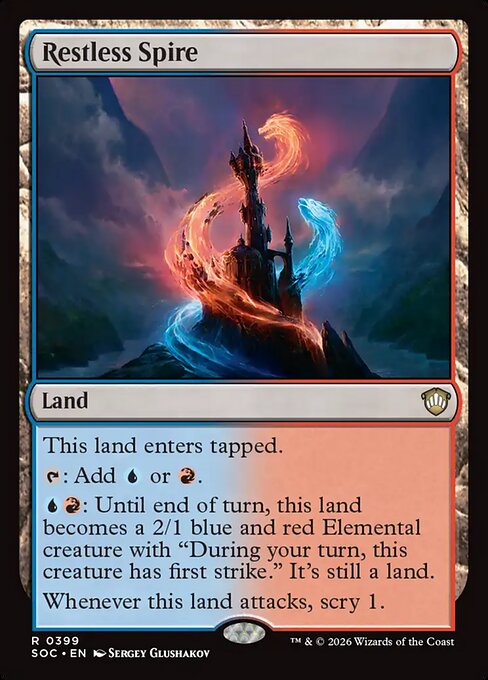 Restless Spire from Secrets of Strixhaven Commander
