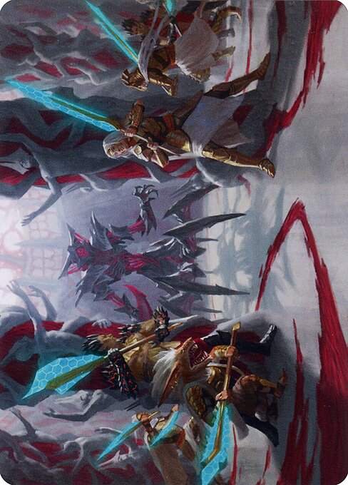 Goldwardens' Gambit // Goldwardens' Gambit from Phyrexia: All Will Be One Art Series