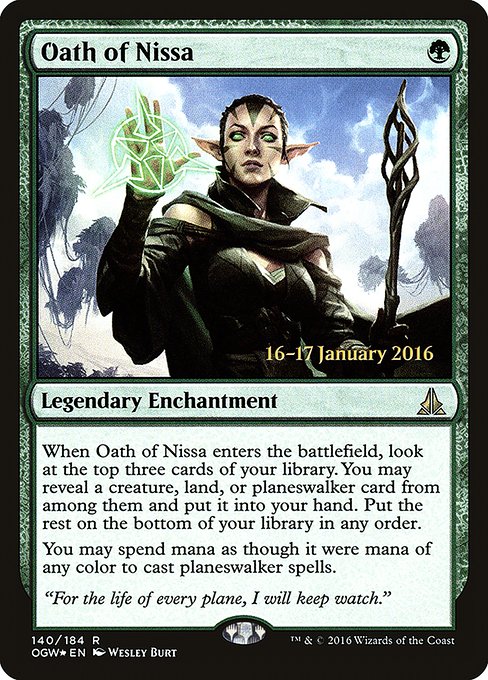 Oath of Nissa from Oath of the Gatewatch Promos
