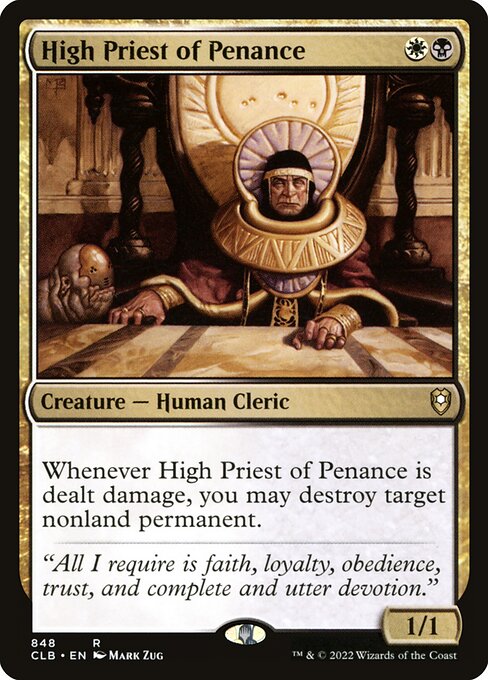 High Priest of Penance highlighted card art