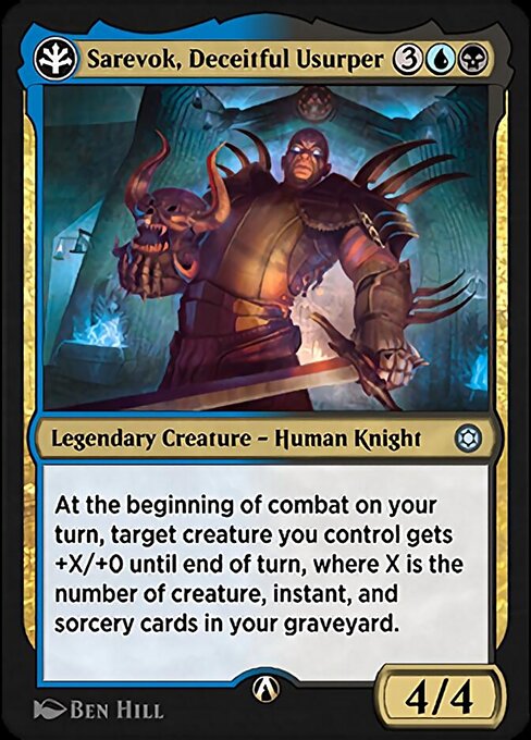 Sarevok, Deceitful Usurper highlighted card art