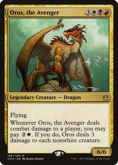 Oros, the Avenger highlighted card art