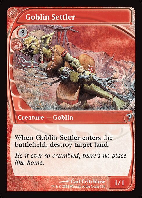 Goblin Settler highlighted card art