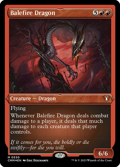 Balefire Dragon from Commander Masters