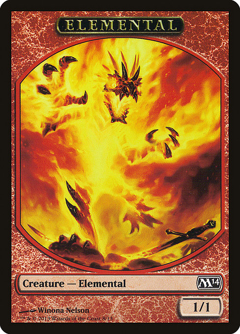Elemental from Magic 2014 Tokens