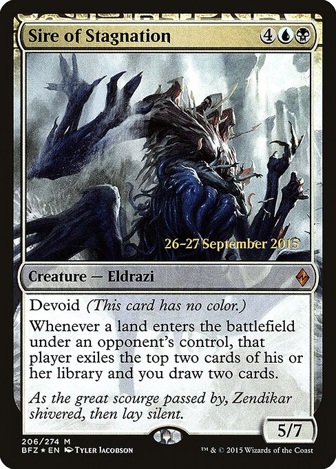 Sire of Stagnation from Battle for Zendikar Promos