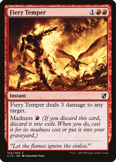 Fiery Temper from Commander 2019