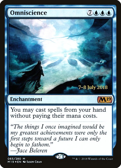 Omniscience from Core Set 2019 Promos
