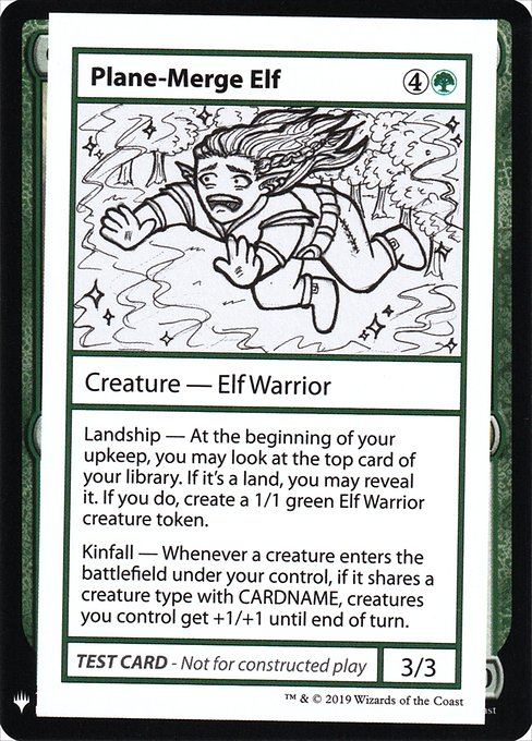 Plane-Merge Elf from Mystery Booster Playtest Cards 2019