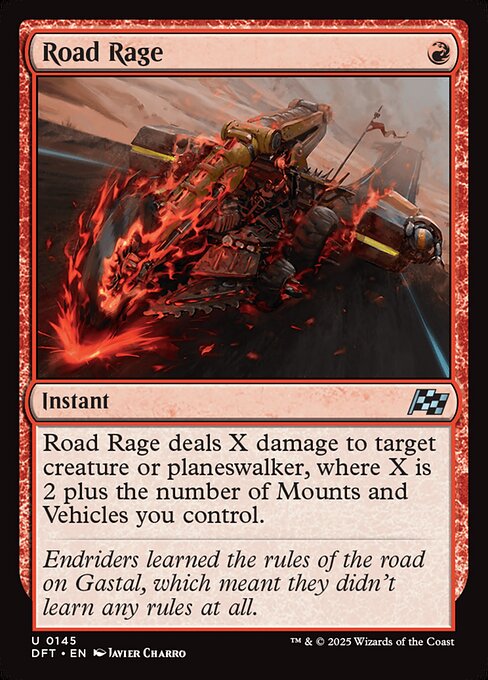 Road Rage highlighted card art