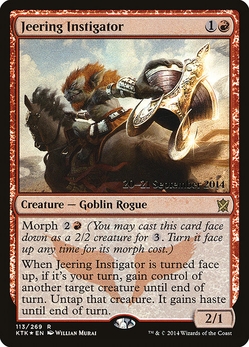 Jeering Instigator from Khans of Tarkir Promos