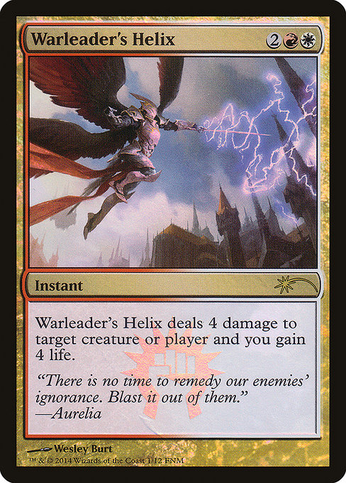 Warleader's Helix from Friday Night Magic 2014