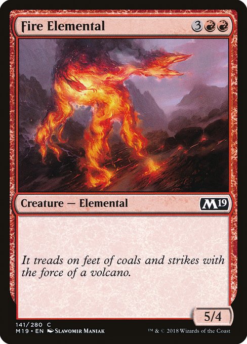 Fire Elemental from Core Set 2019