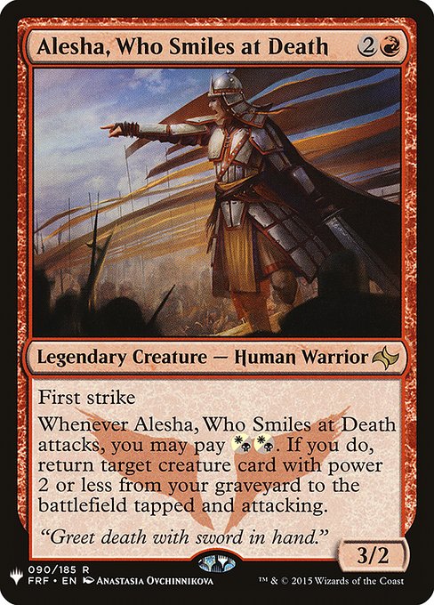 Alesha, Who Smiles at Death from The List