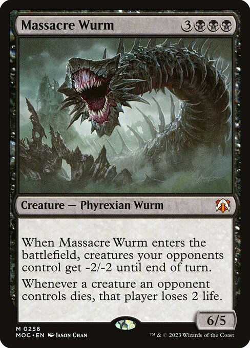Massacre Wurm from March of the Machine Commander