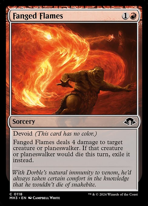 Fanged Flames highlighted card art