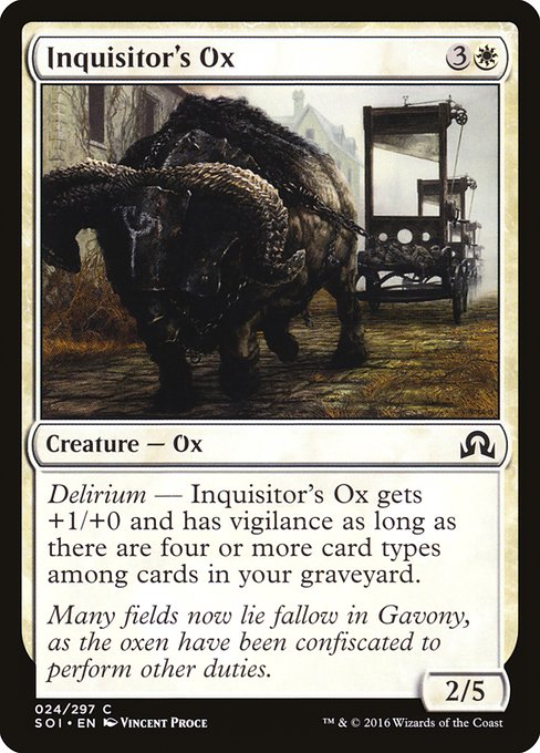 Inquisitor's Ox from Shadows over Innistrad