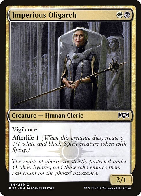 Imperious Oligarch from Ravnica Allegiance