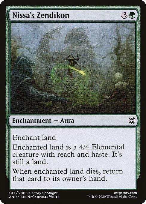 Nissa's Zendikon highlighted card art