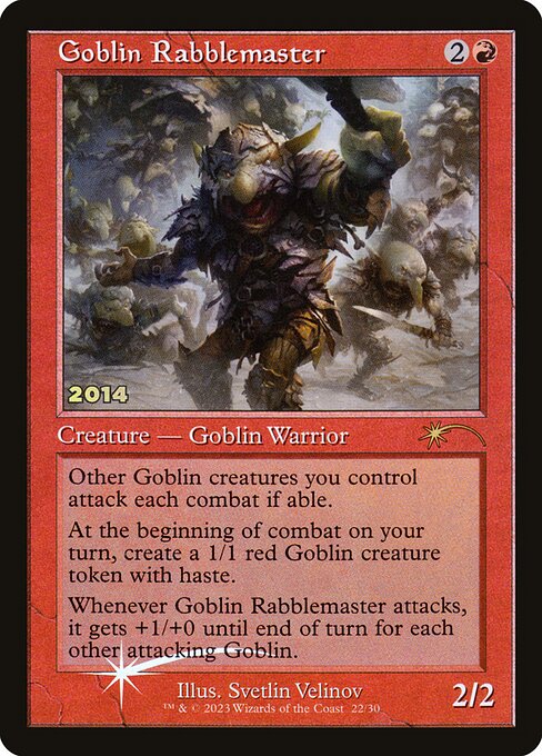 Goblin Rabblemaster from 30th Anniversary Play Promos