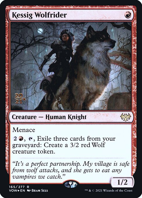 Kessig Wolfrider from Innistrad: Crimson Vow Promos