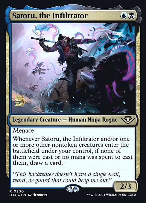 Satoru, the Infiltrator from Outlaws of Thunder Junction Promos