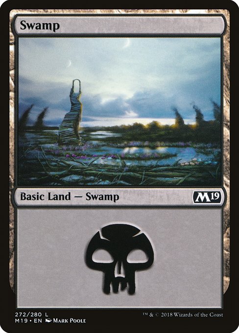 Swamp from Core Set 2019
