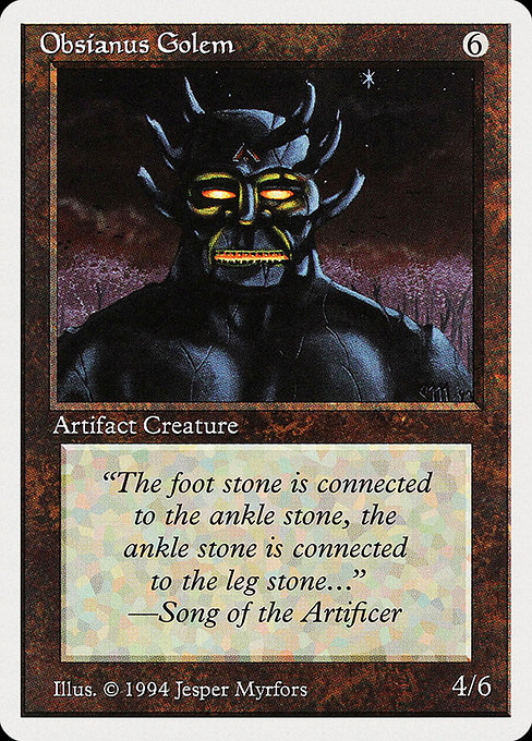 Obsianus Golem from Summer Magic / Edgar