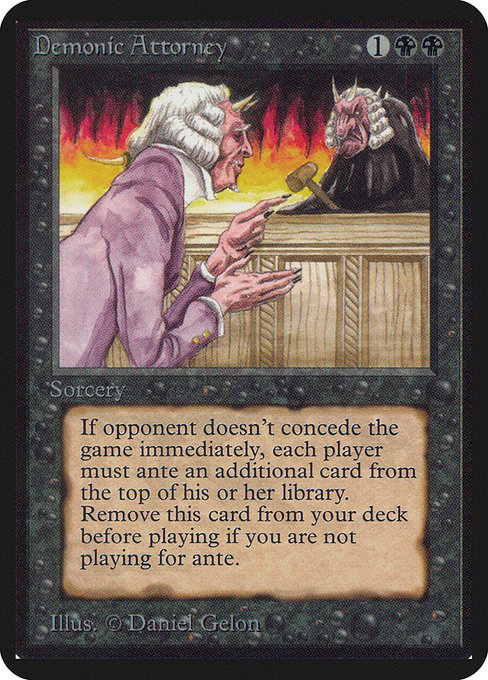 Demonic Attorney from Limited Edition Alpha