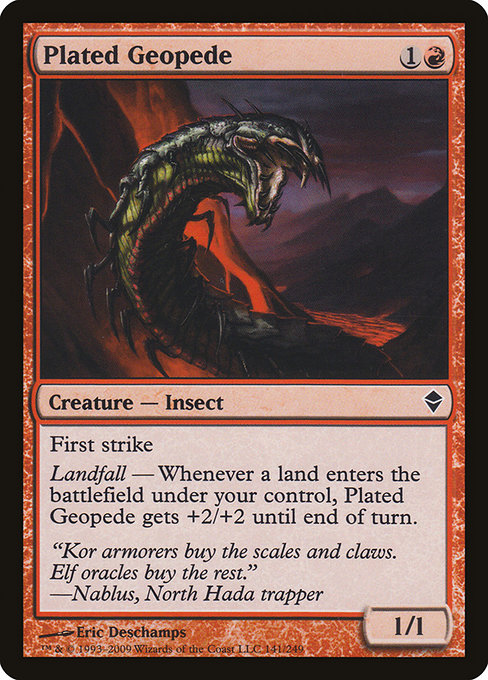 Plated Geopede from Zendikar