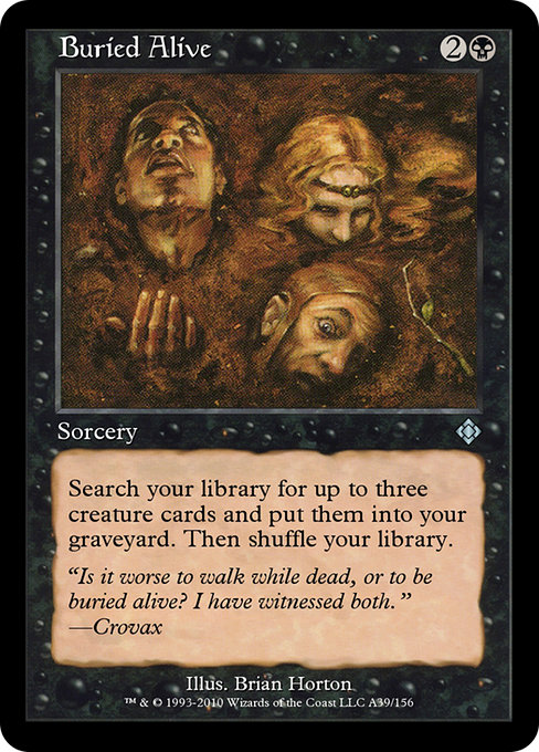 Buried Alive from Magic Online Theme Decks