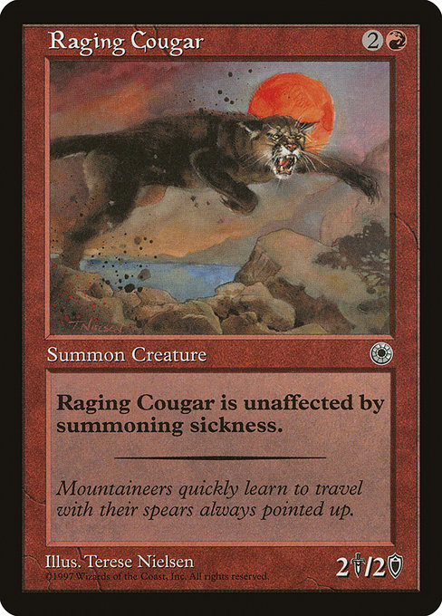 Raging Cougar highlighted card art