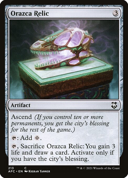 Orazca Relic highlighted card art