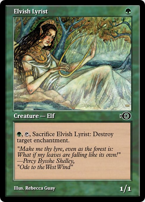 Elvish Lyrist highlighted card art