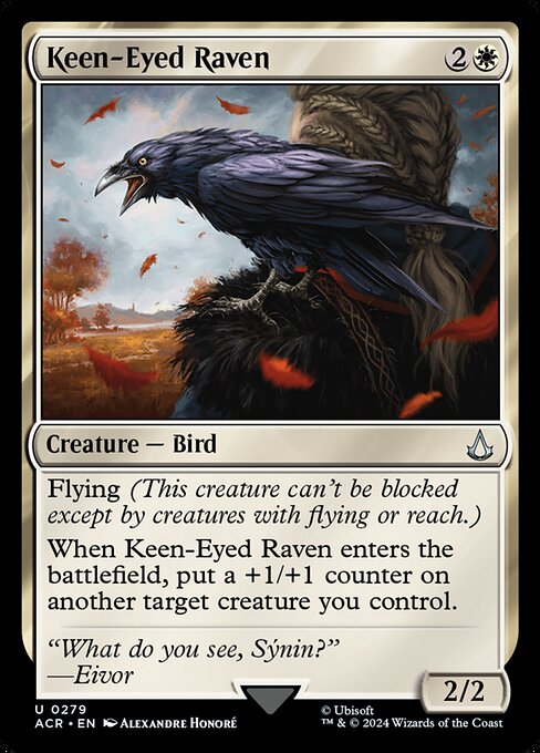 Keen-Eyed Raven highlighted card art