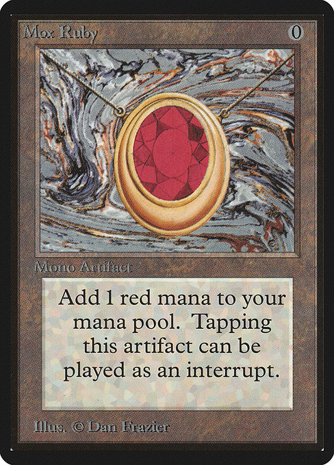 Mox Ruby from Limited Edition Beta